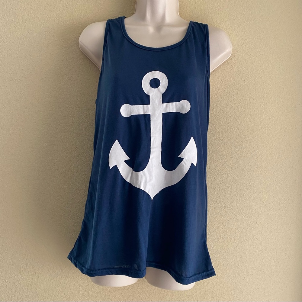 ⚓️Anchor Tank Top w/Bow in back⚓️